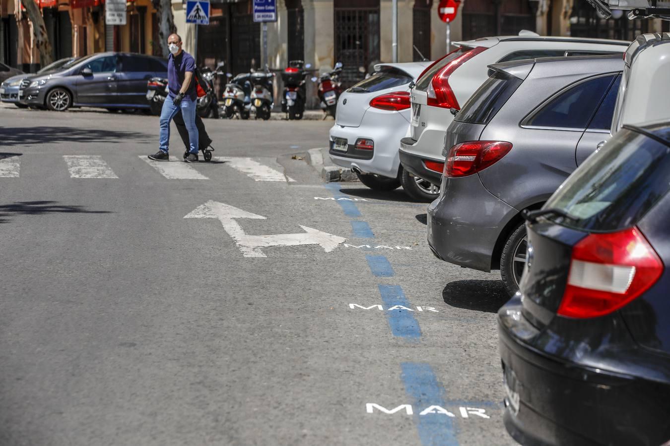 La zona azul seguirá suspendida en Sevilla