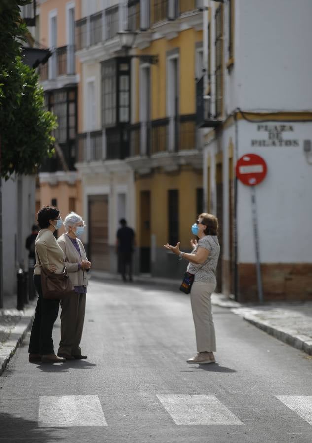 «Buen funcionamiento» del primer día de peatonalización de grandes vías en Sevilla