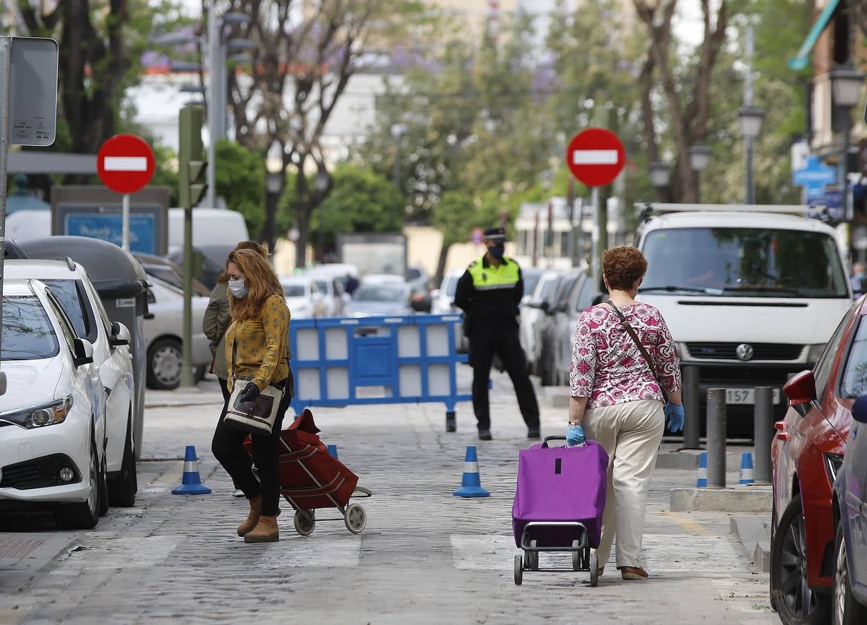 «Buen funcionamiento» del primer día de peatonalización de grandes vías en Sevilla