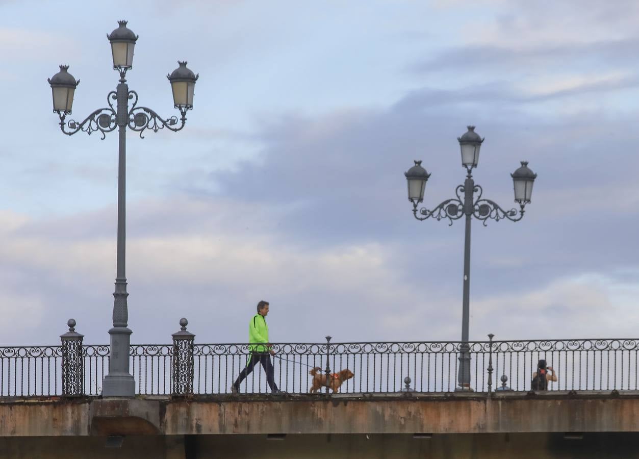 Sevilla, tomada por paseantes y deportistas