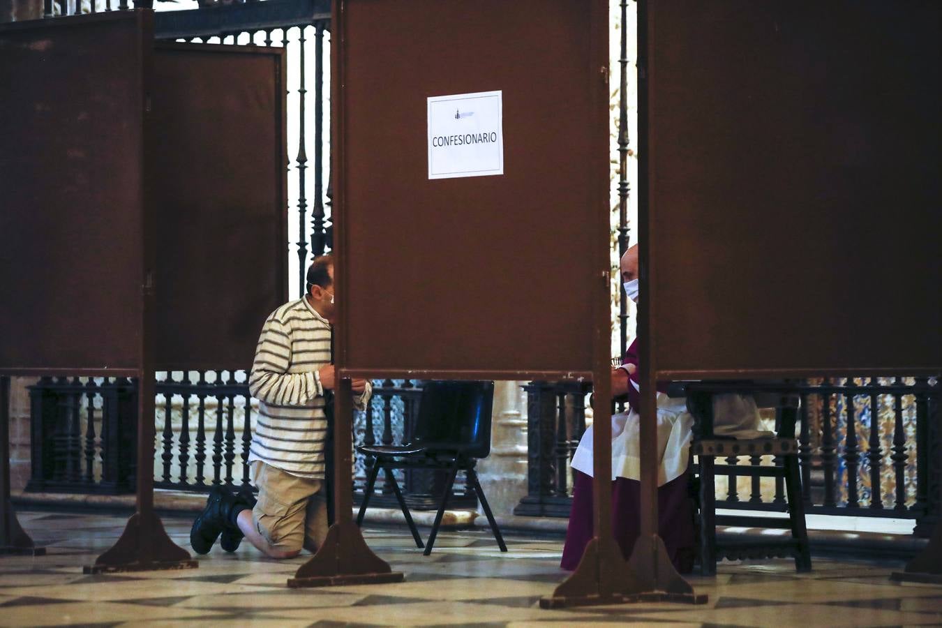 Primeras misas en la Catedral de Sevilla tras entrar en la fase 1 de la «desescalada»