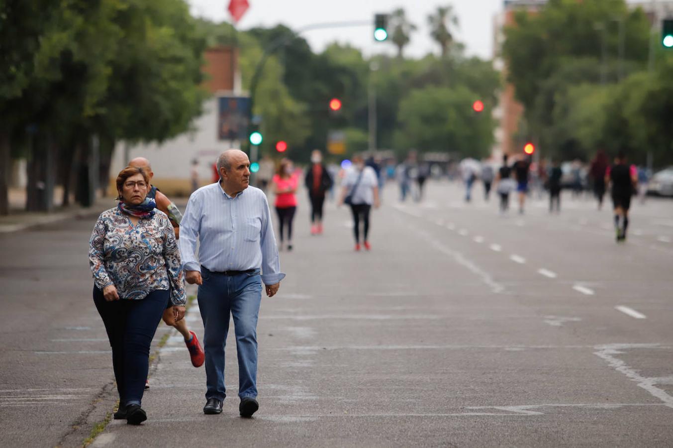 El atardecer en las nuevas zonas peatonales de Córdoba, en imágenes