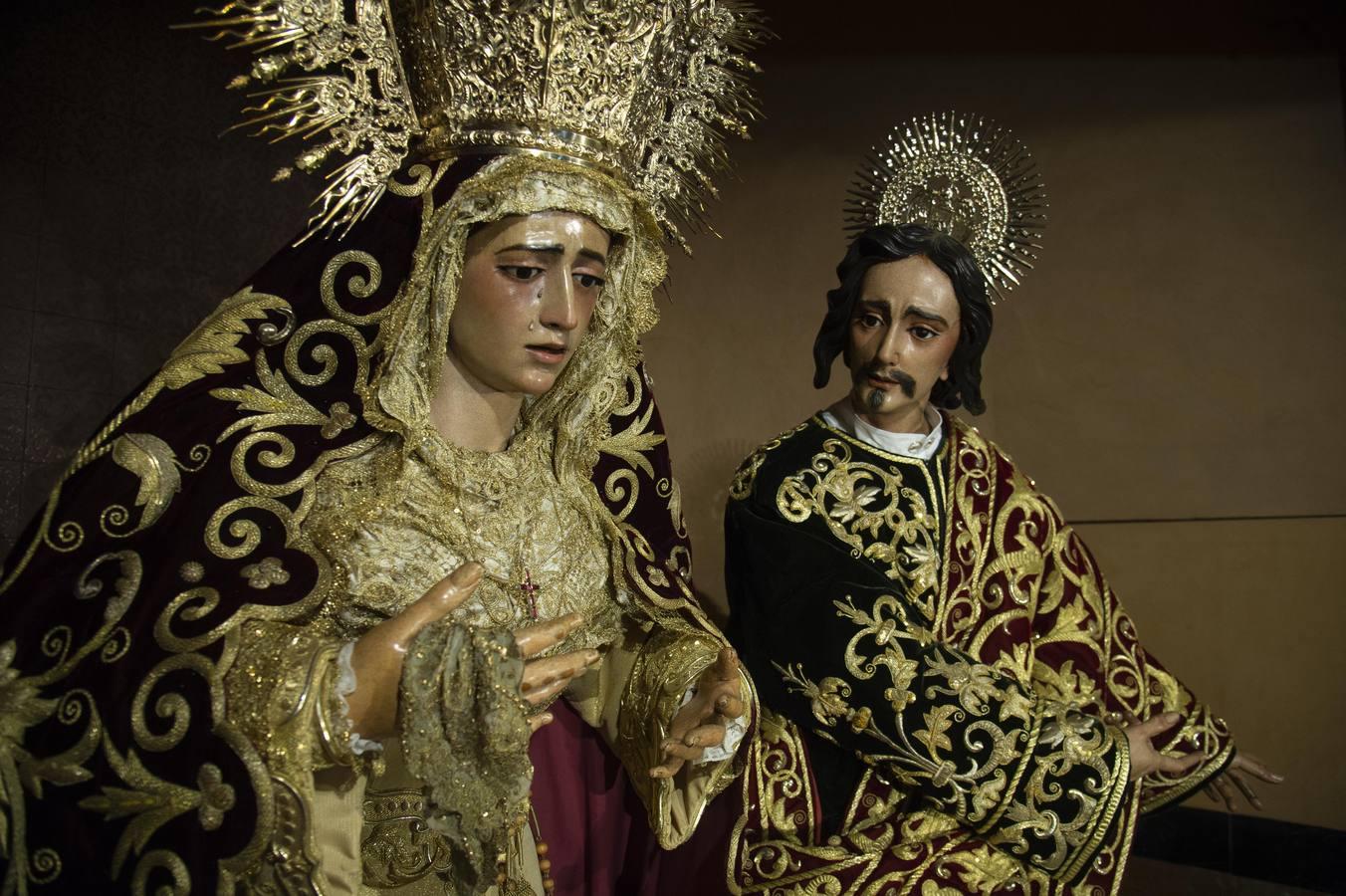 La Virgen de la Amargura en la reapertura de San Juan de la Palma