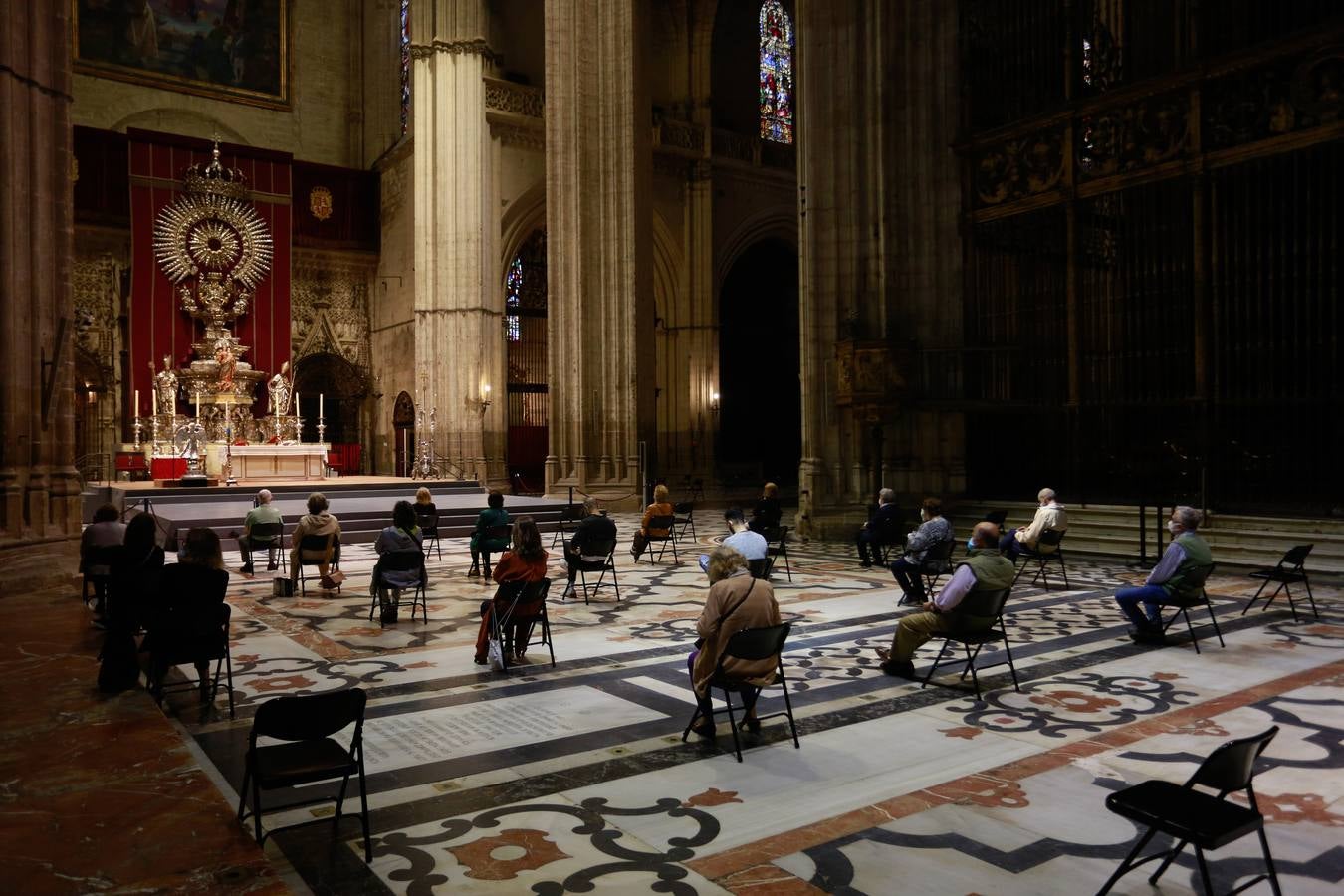 Primer domingo de misas en Sevilla durante la fase 1