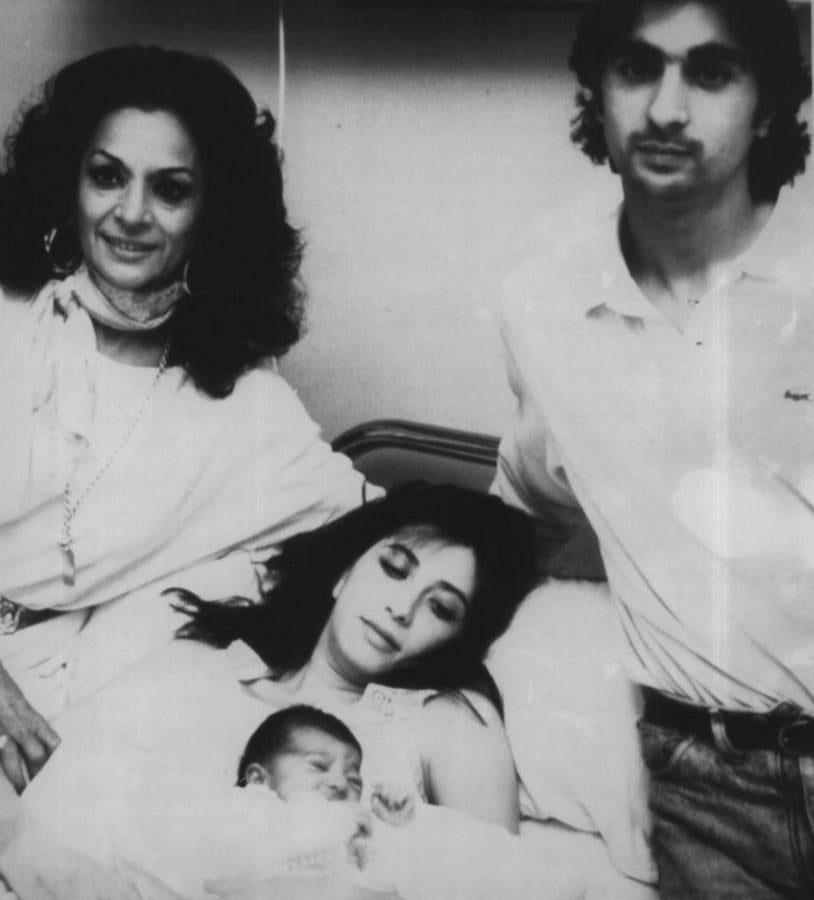 En 1988, en el nacimiento de su nieta. 