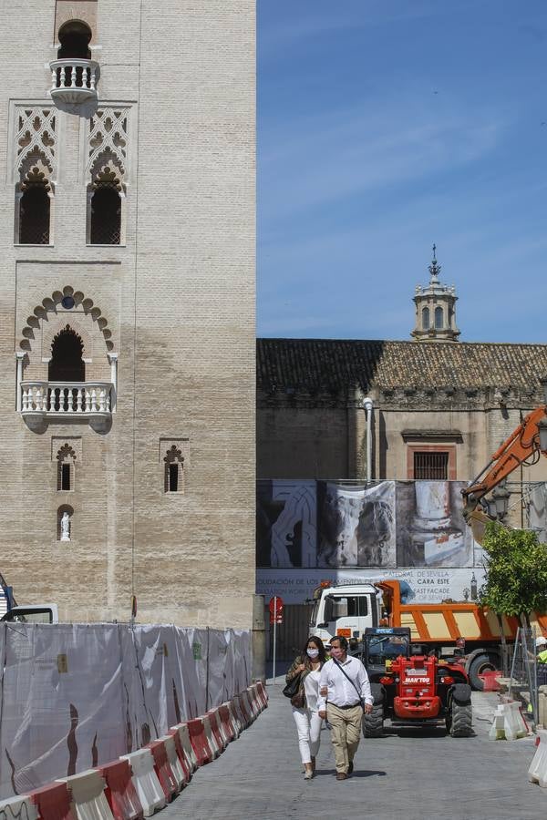 Las obras para la peatonalización de Mateos Gago continúan avanzando en los tres tramos contemplados