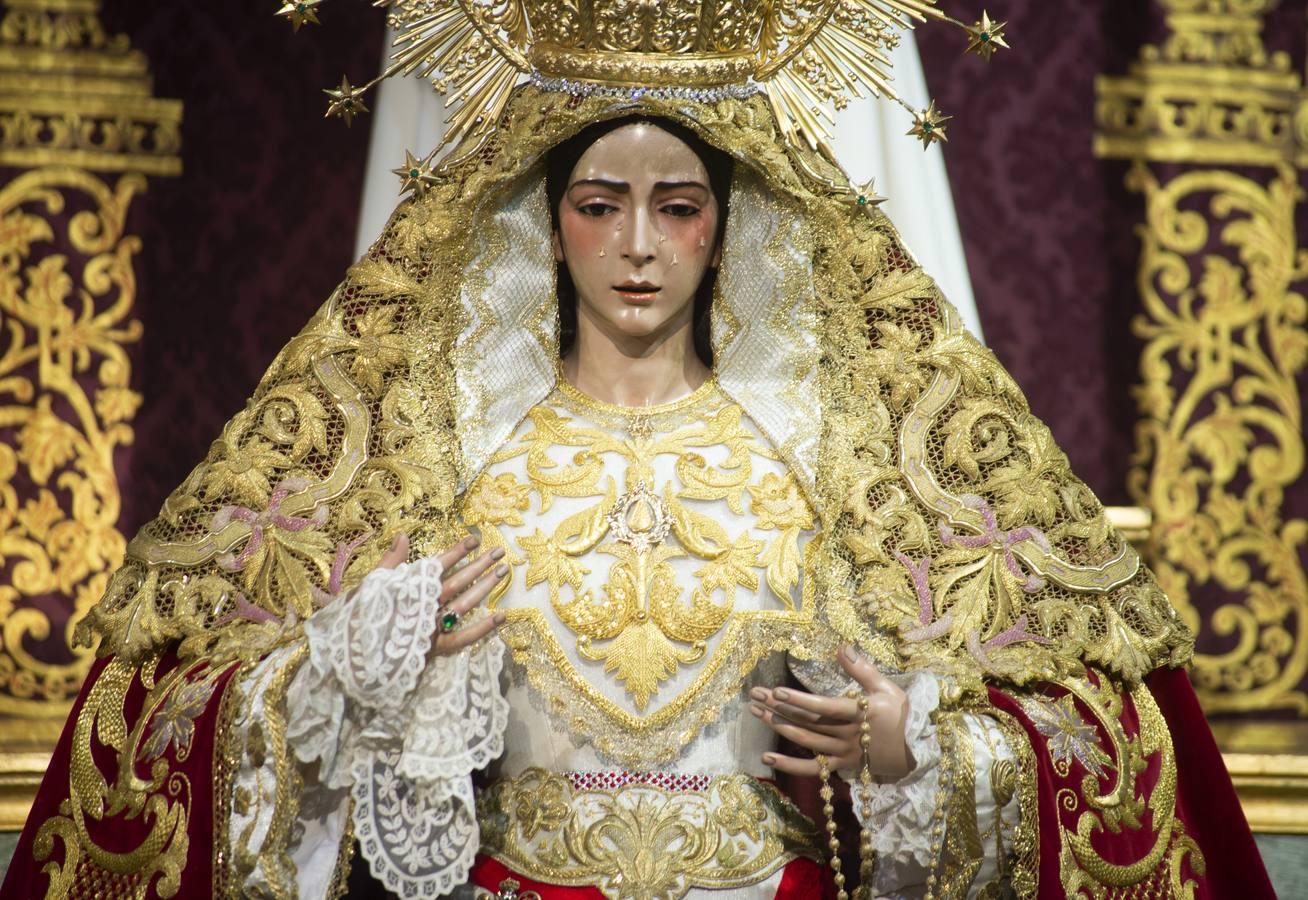 Altar de triduo de la Virgen del Rocío