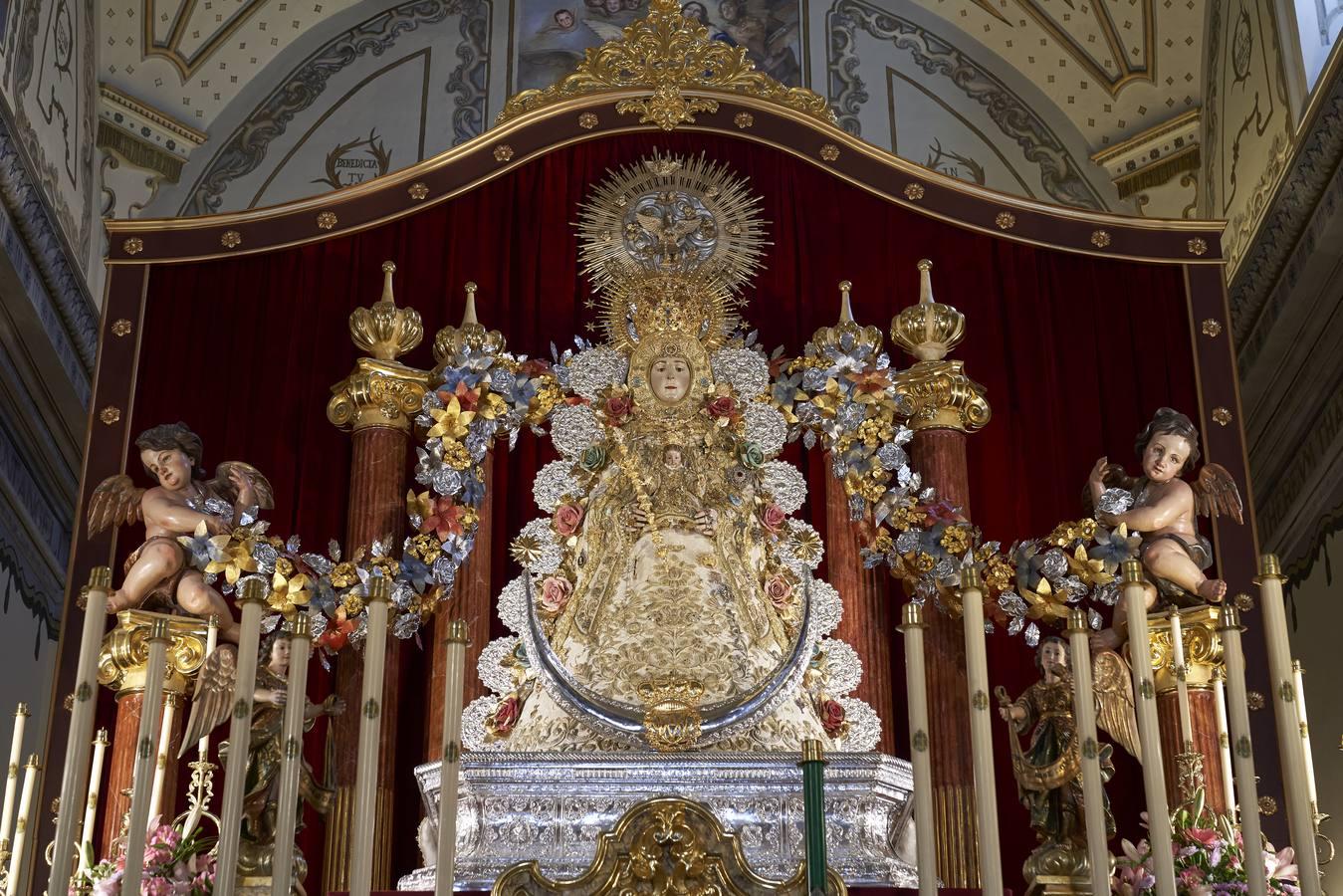 La Virgen del Rocío, preparada para Pentecostés