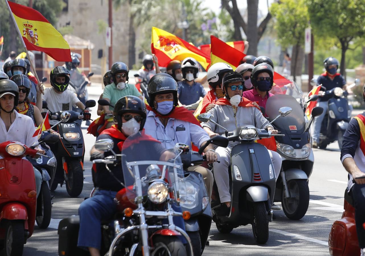 Éxito de la caravana de protesta convocada por Vox en Sevilla