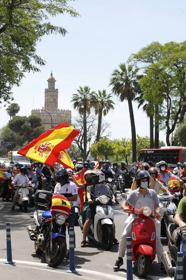 Éxito de la caravana de protesta convocada por Vox en Sevilla