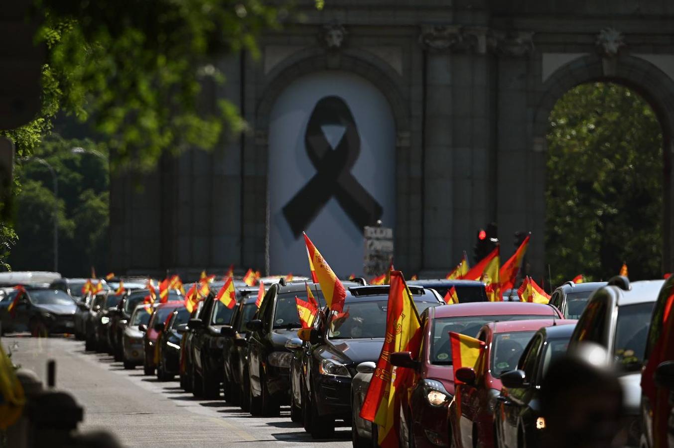 Las manifestaciones contra el Gobierno en Madrid, en imágenes