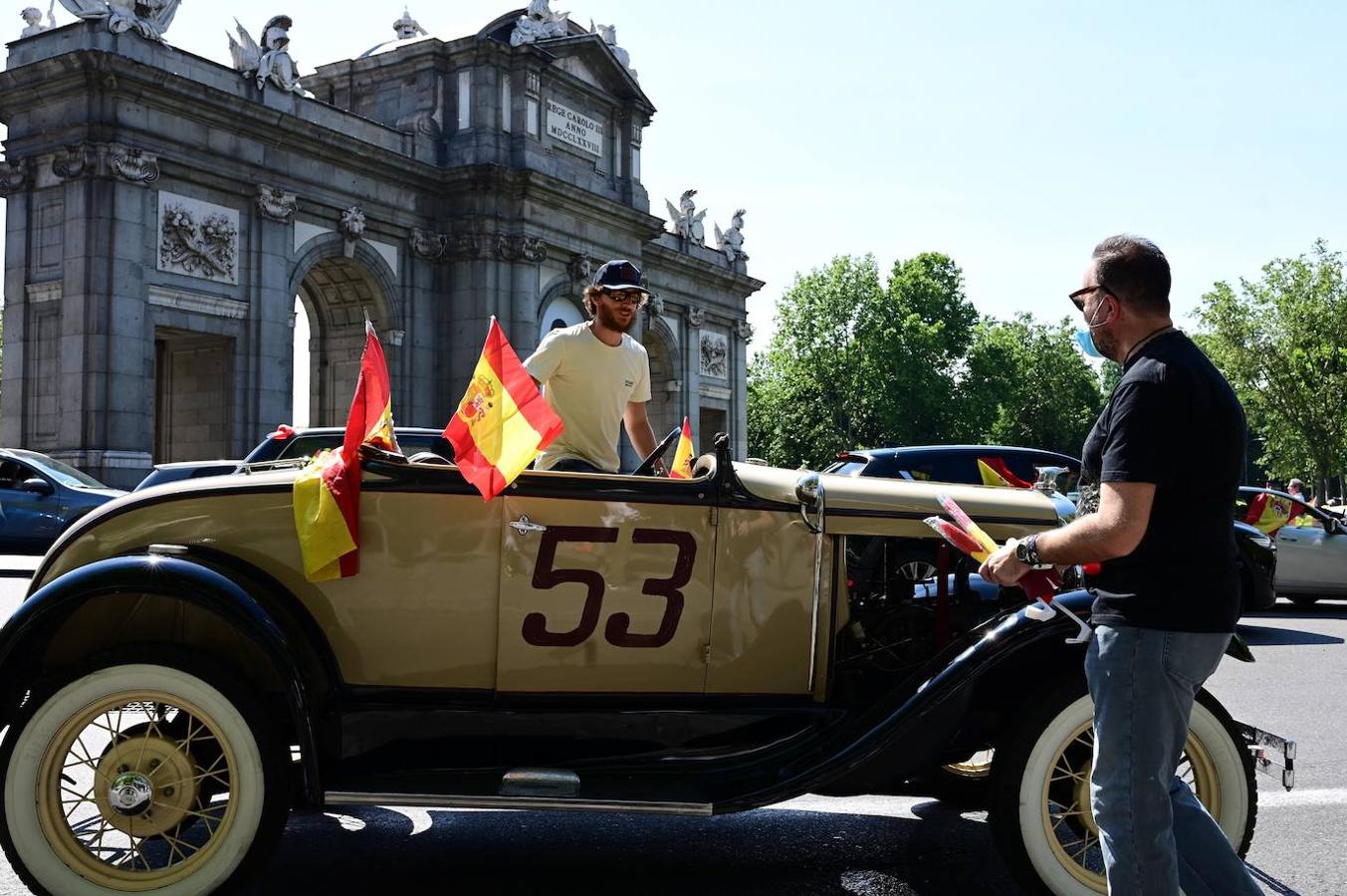 Las manifestaciones contra el Gobierno en Madrid, en imágenes