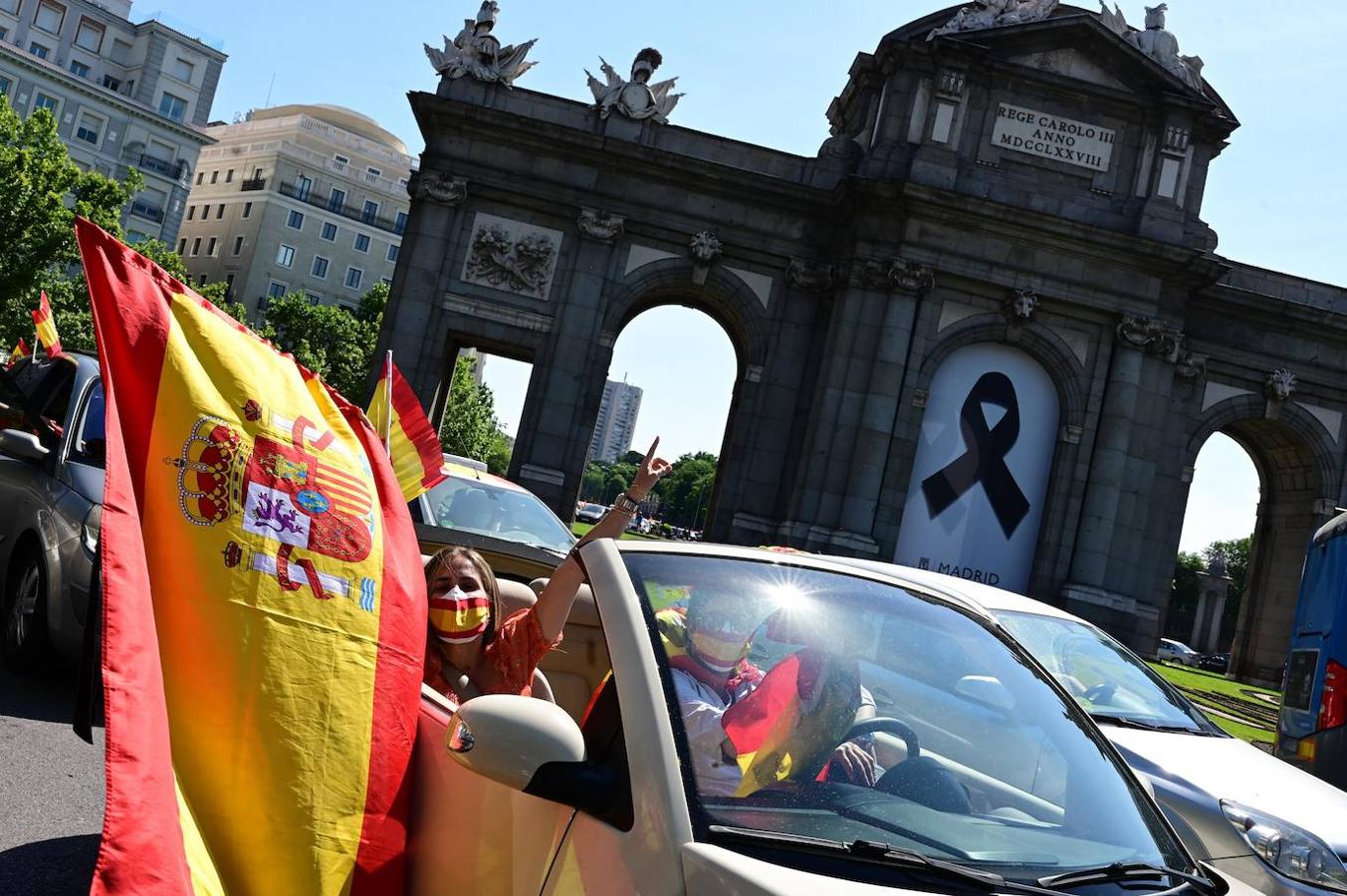 Las Manifestaciones Contra El Gobierno En Madrid, En Imágenes