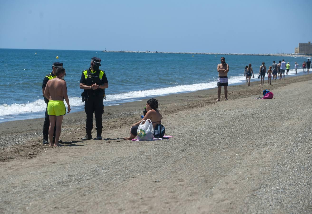 Playas de la Malagueta y Huelin, en Málaga