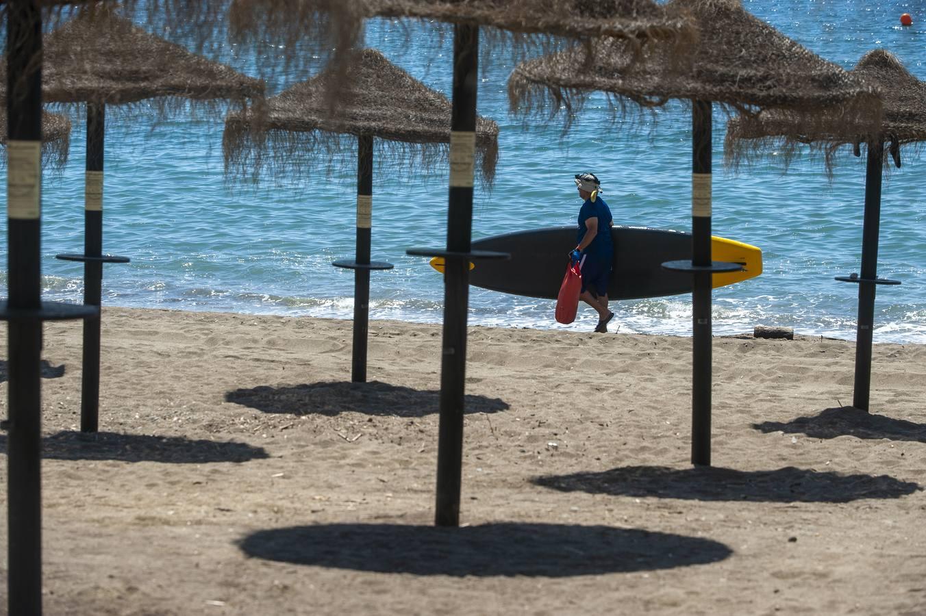 Playas de la Malagueta y Huelin, en Málaga