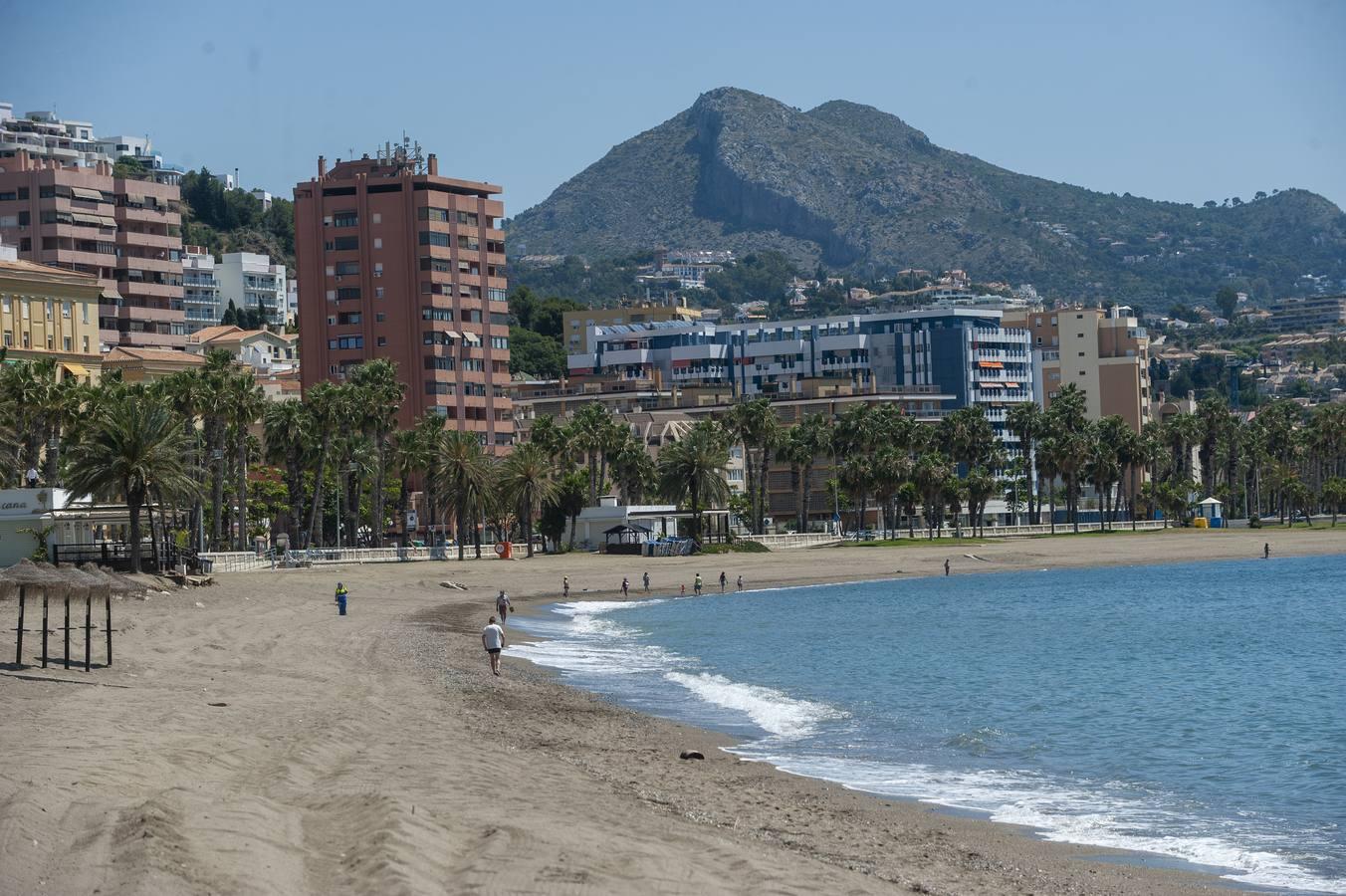 Playas de la Malagueta y Huelin, en Málaga