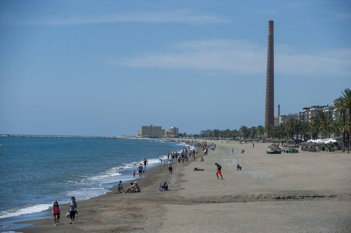 Playas de la Malagueta y Huelin, en Málaga