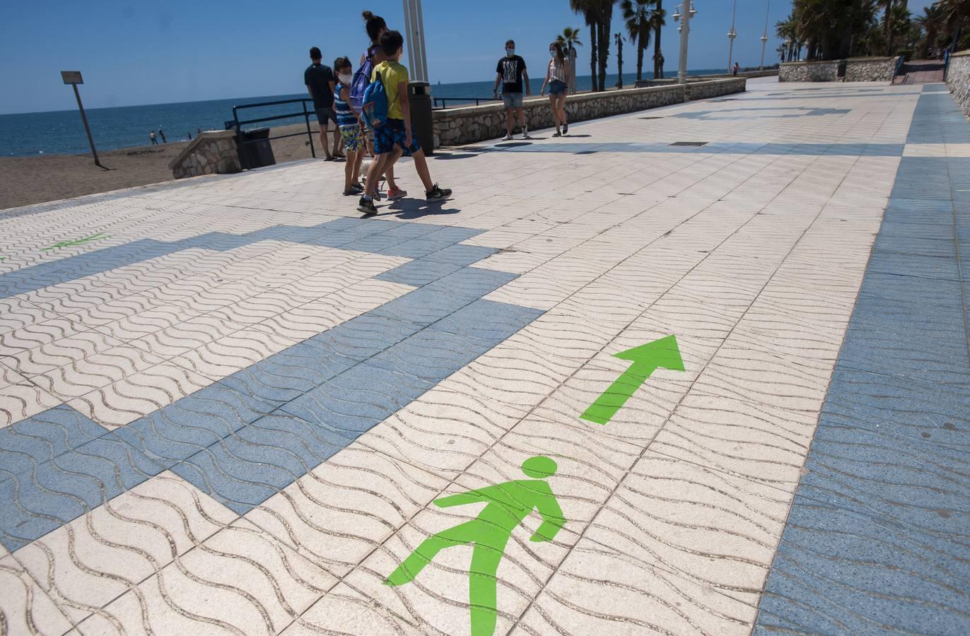 Playas de la Malagueta y Huelin, en Málaga