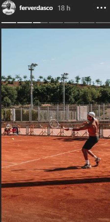 Fernando Verdasco jugó un partido de tenis. 