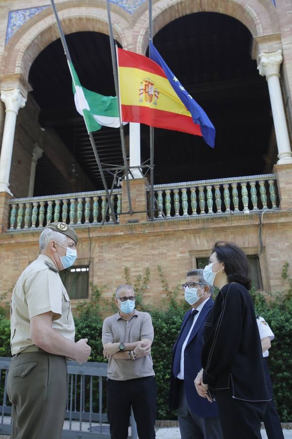 Minuto de silencio por las víctimas del Covid-19 en las instituciones andaluzas