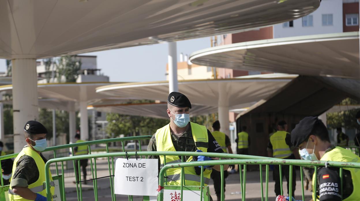 La retirada del dispositivo para los test en las Setas en Córdoba, en imágenes