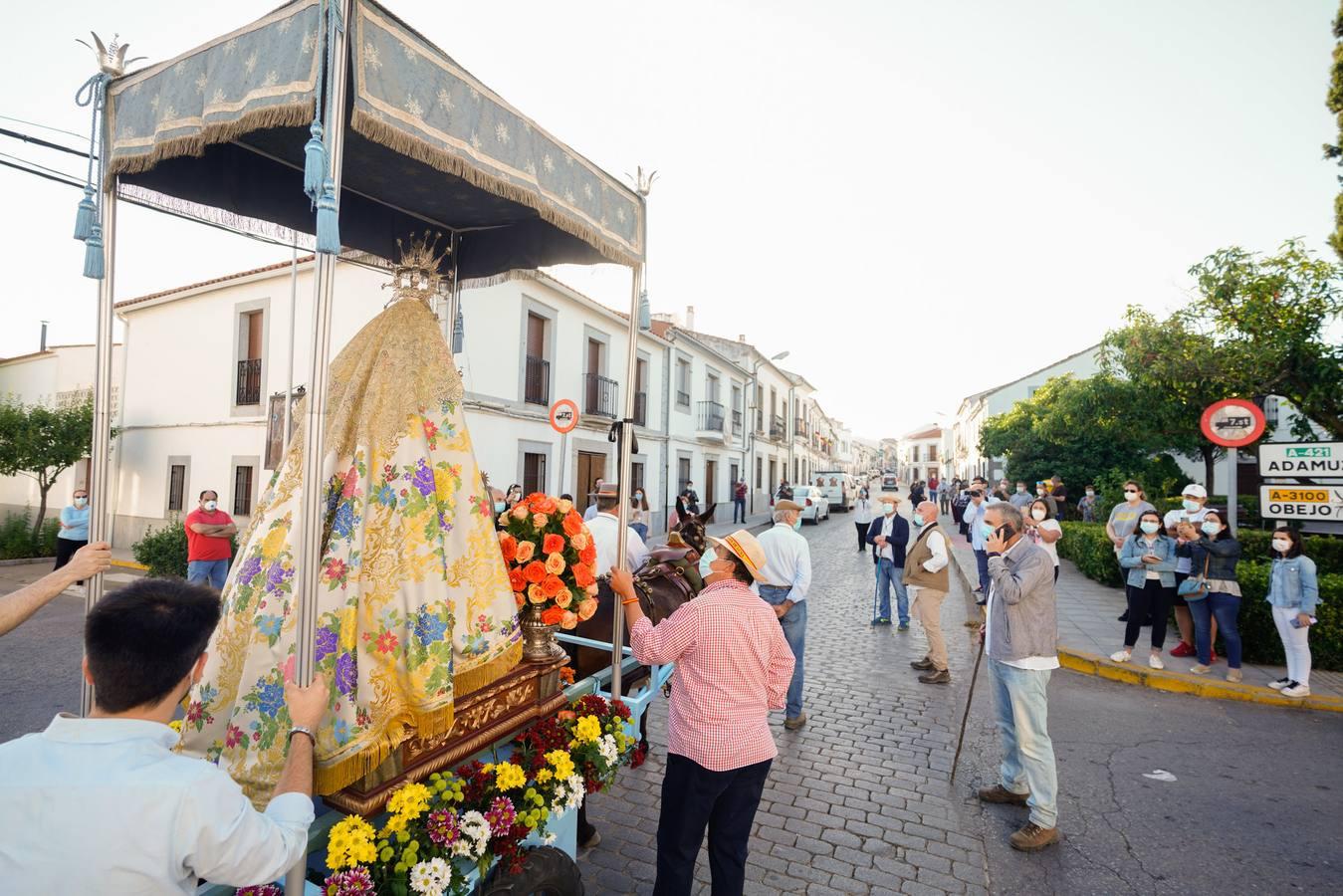 El traslado de la Virgen de Luna a Villanueva de Córdoba, en imágenes