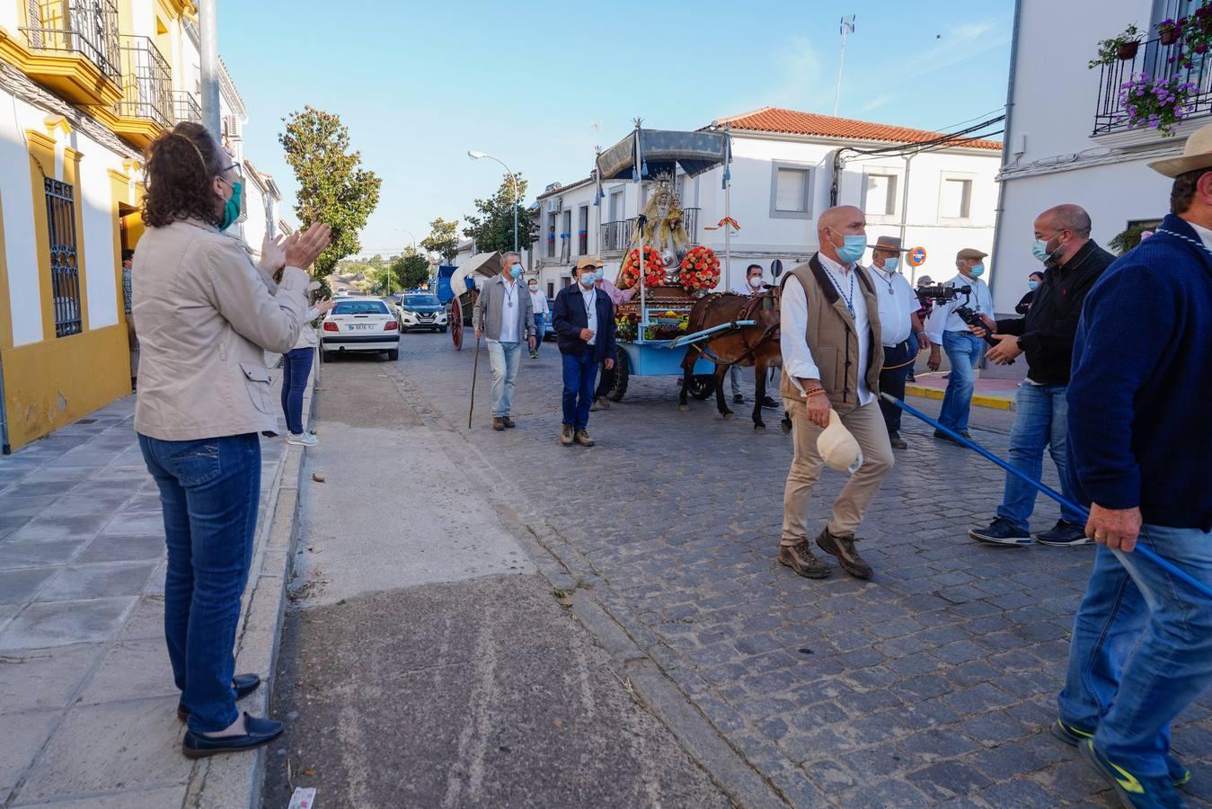 El traslado de la Virgen de Luna a Villanueva de Córdoba, en imágenes