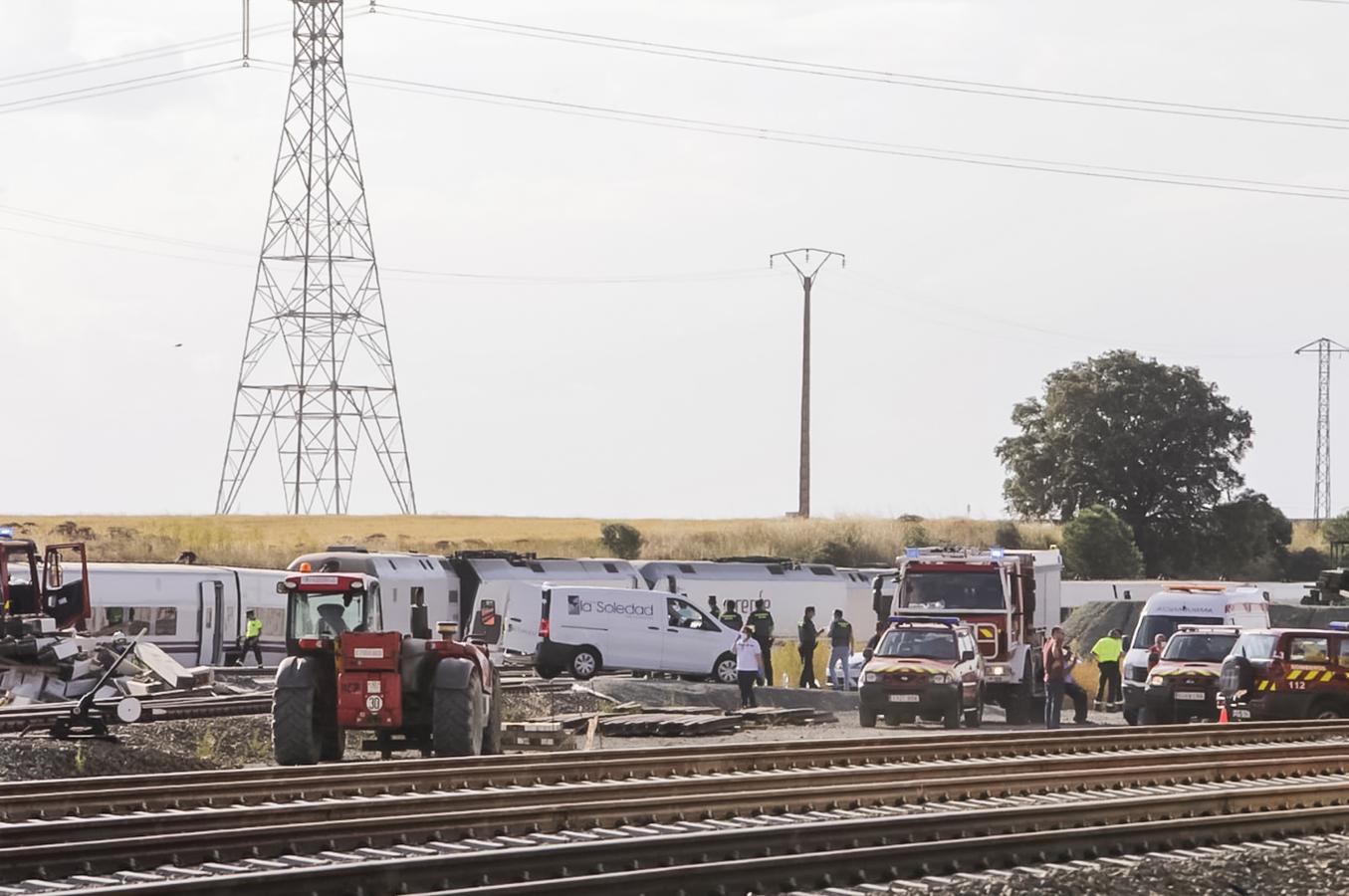 Los vagones con pasajeros no han descarrilado. 