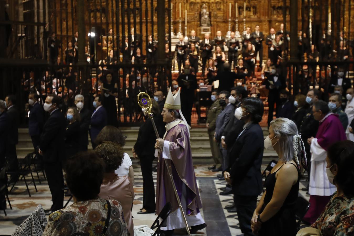 Multitudinario funeral por las víctimas del coronavirus en la Catedral de Sevilla