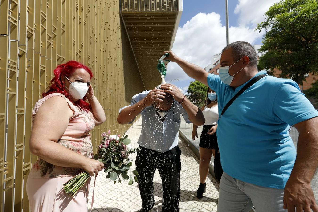 Las bodas del Registro Civil de Córdoba en la nueva normalidad, en imágenes