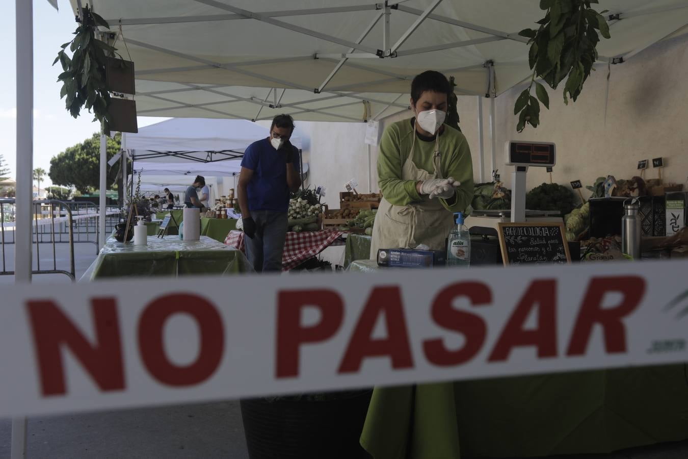 Reabre el mercadillo ecológico de Los Toruños con medidas de seguridad