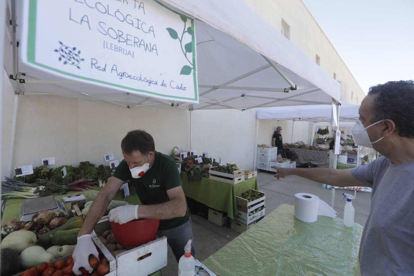 Reabre el mercadillo ecológico de Los Toruños con medidas de seguridad