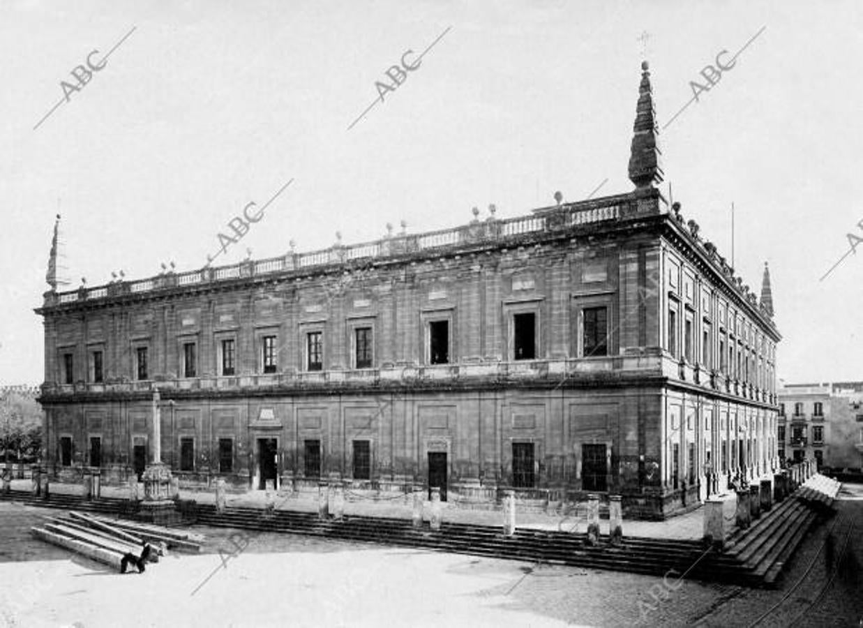 En el Archivo General de Indias de los años 50