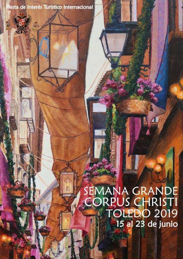 Cartel ganador de la Semana Grande del Corpus Christi del año 2019 firmado por Alfredo García del Río. 