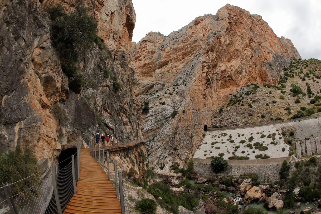 En imágenes, la reapertura del Caminito del Rey