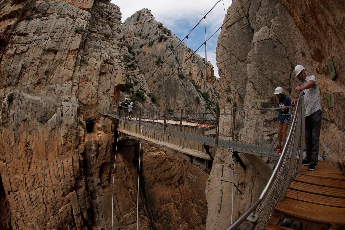 En imágenes, la reapertura del Caminito del Rey