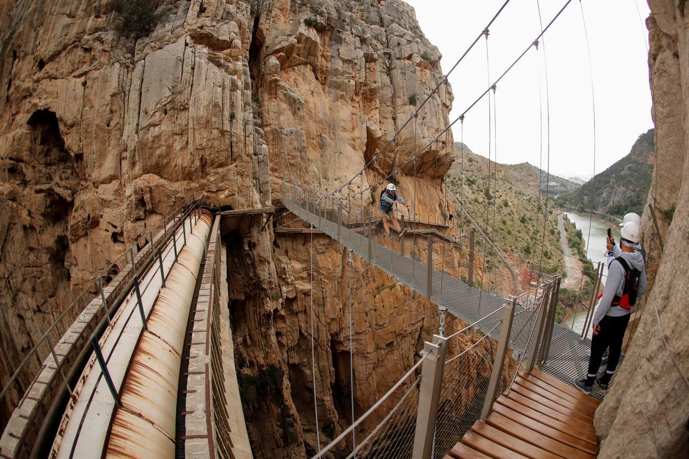 En imágenes, la reapertura del Caminito del Rey