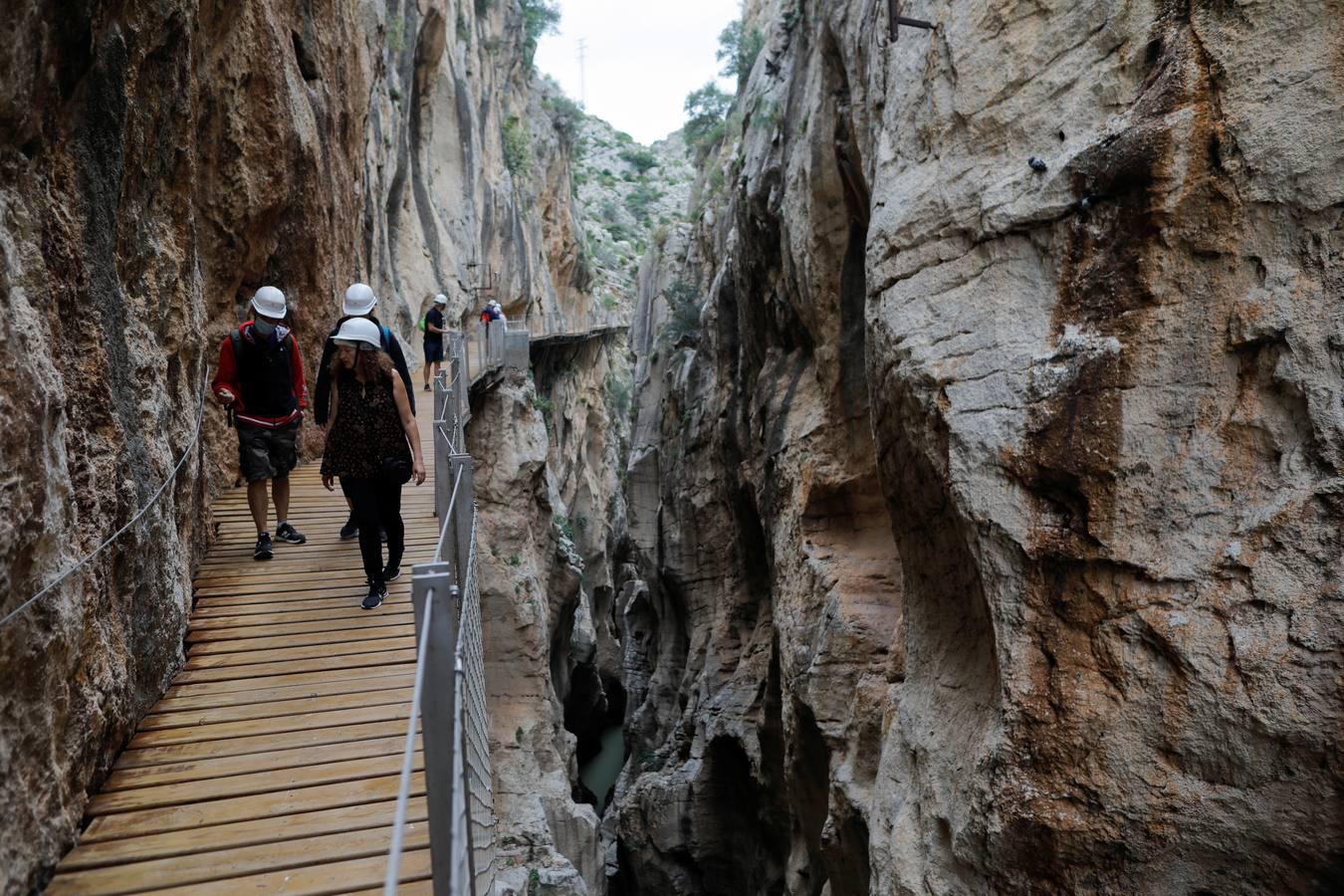 En imágenes, la reapertura del Caminito del Rey