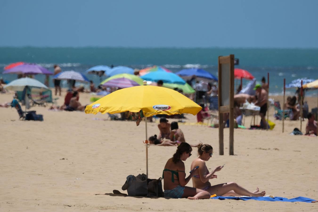 Tranquilidad en la playa de Regla en Chipiona