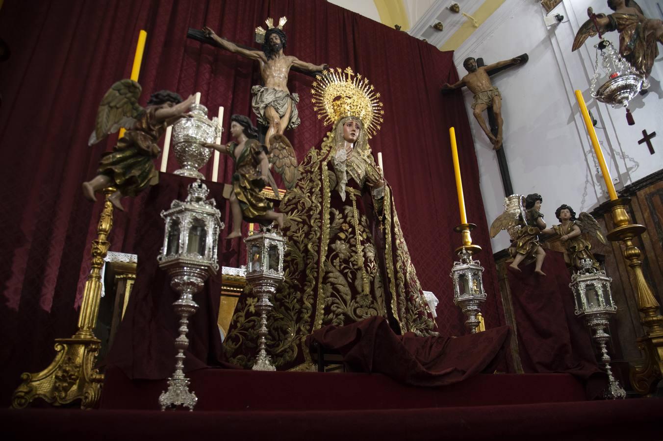 Los titulares de Montserrat en su capilla