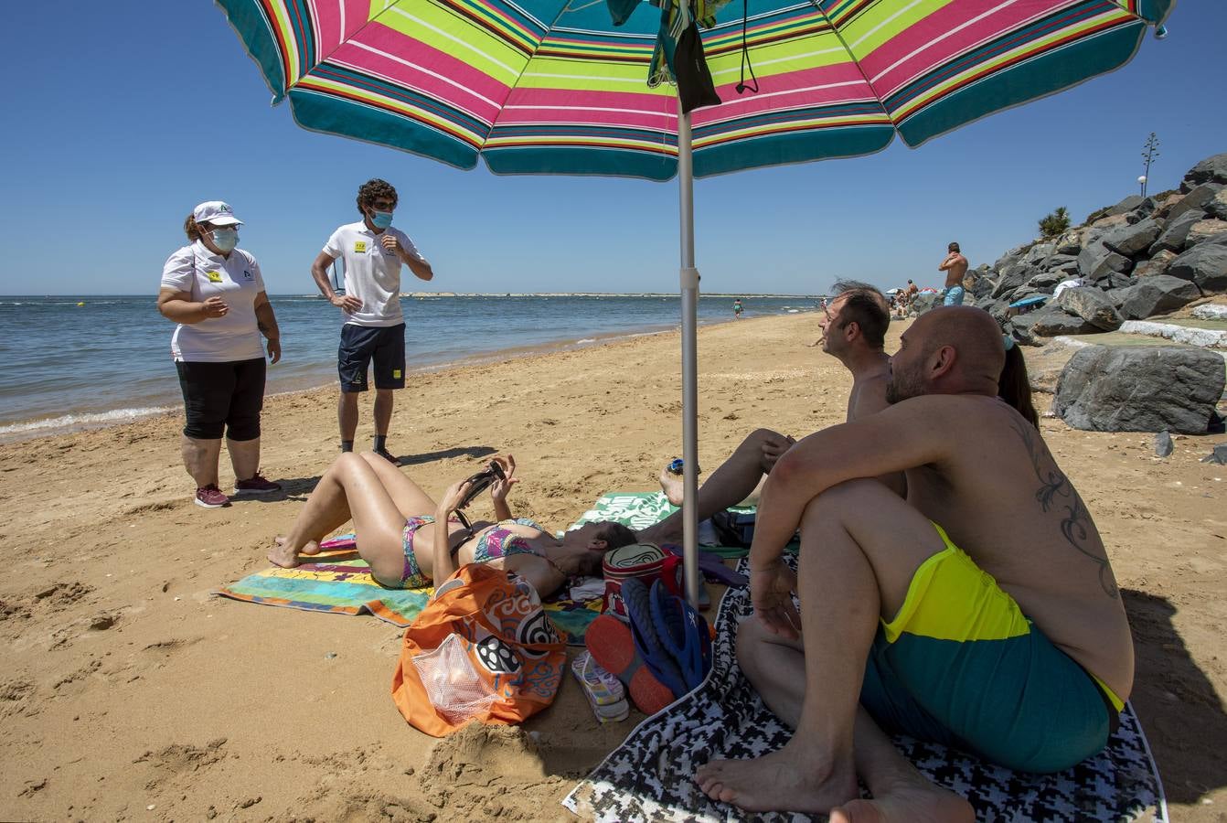 En imágenes, ambiente de la playa de El Portil