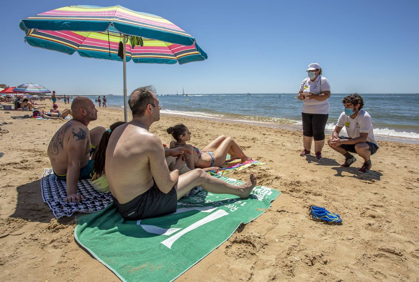 En imágenes, ambiente de la playa de El Portil