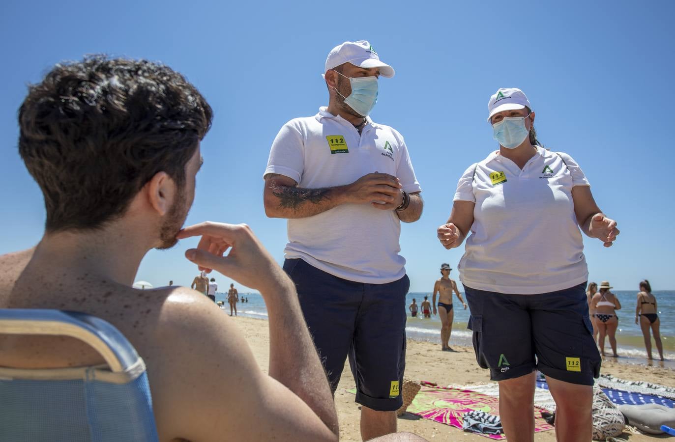 En imágenes, ambiente de la playa de El Portil