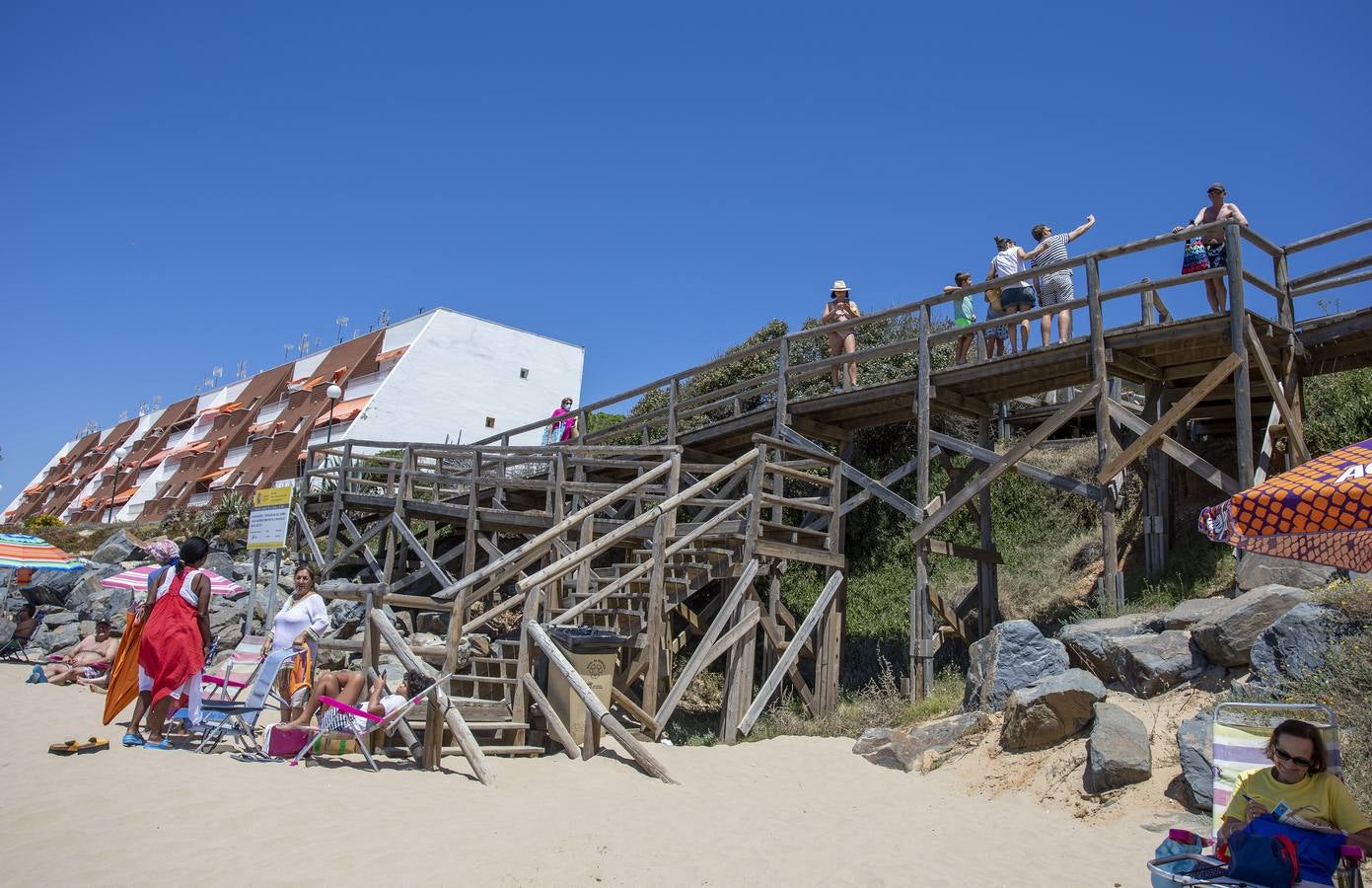 En imágenes, ambiente de la playa de El Portil