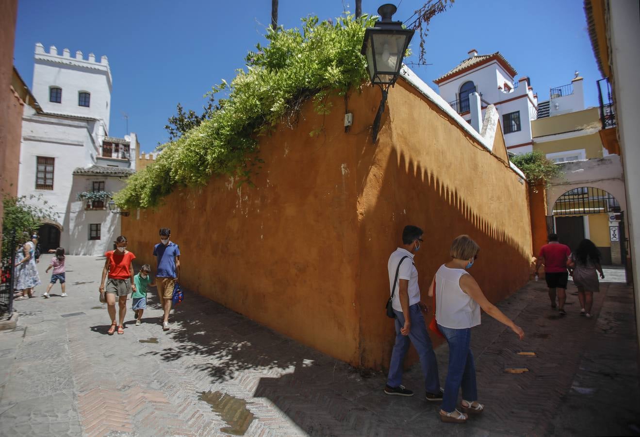 En imágenes, el calor marca la llegada de la «nueva normalidad» en Sevilla