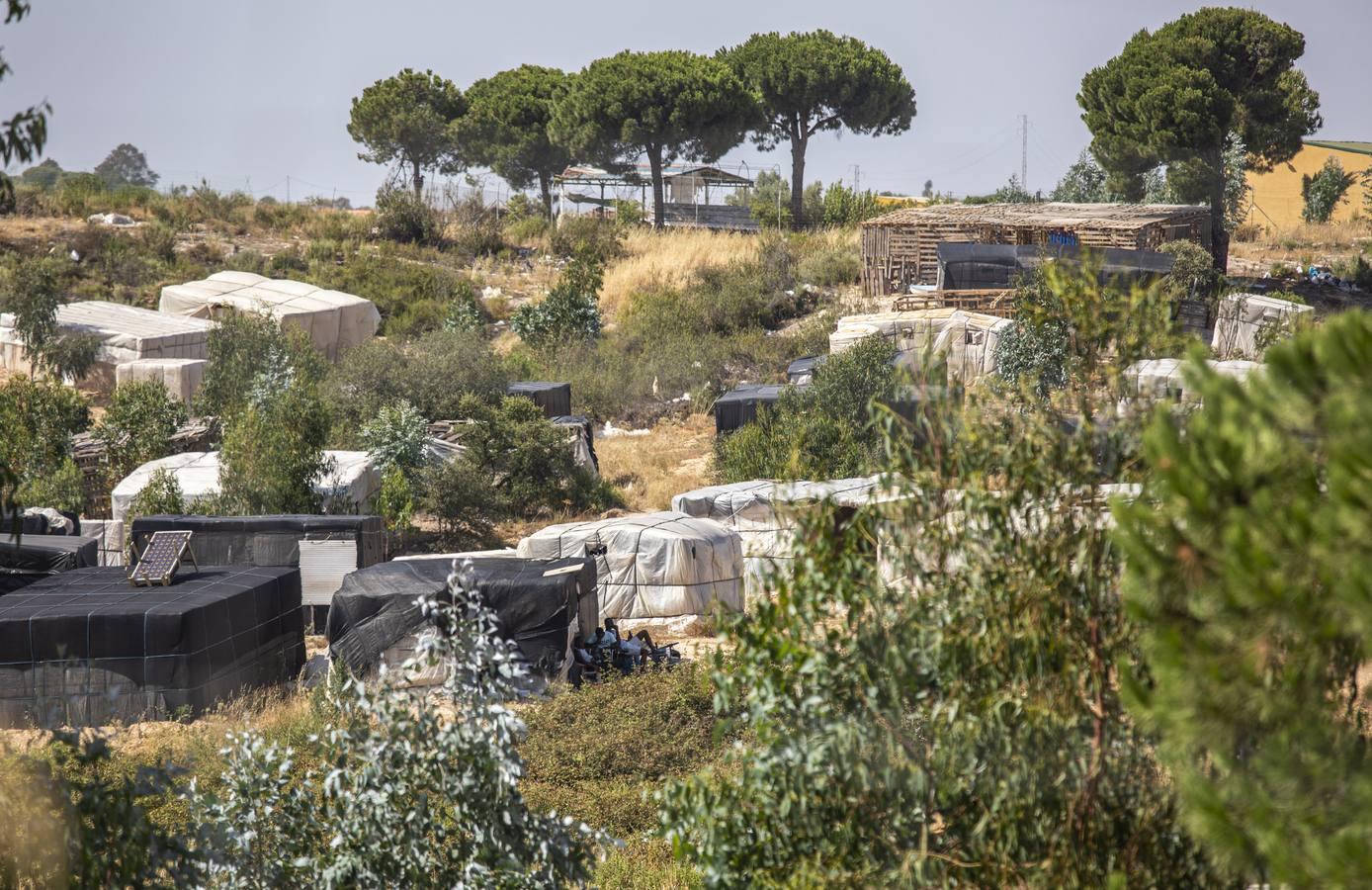 Control en los asentamientos chabolistas de Huelva por el coronavirus