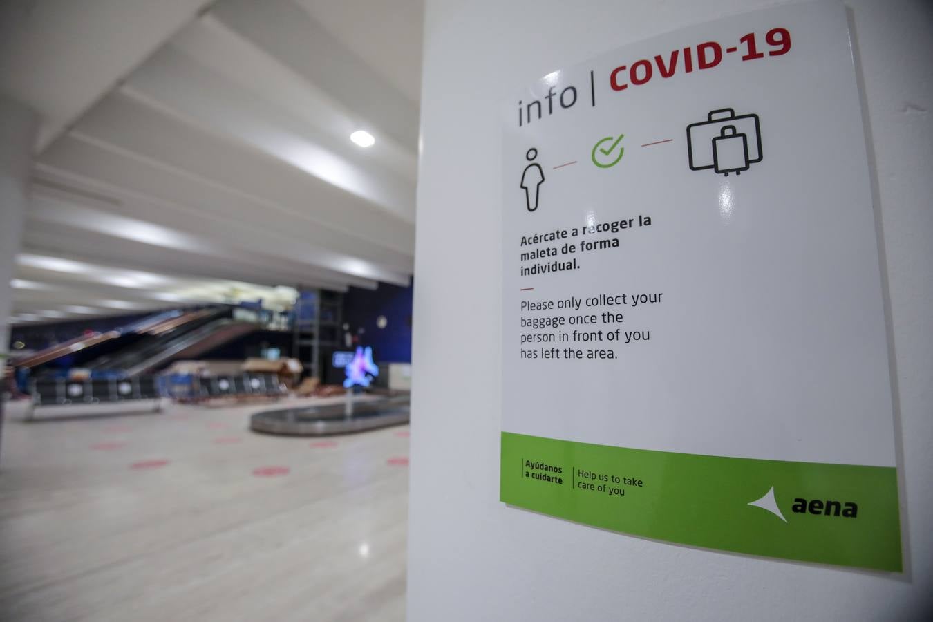 El aeropuerto de Sevilla regresa poco a poco a la normalidad con más actividad