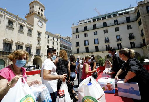 Donación de alimentos de particulares