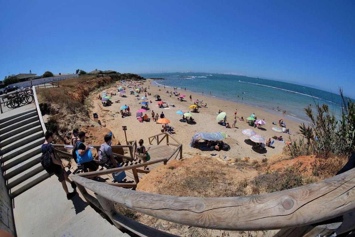 Ambiente en las playas del Puerto de Santa María