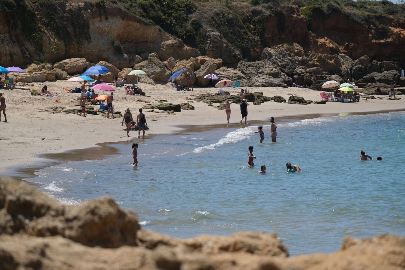 Ambiente en las playas del Puerto de Santa María